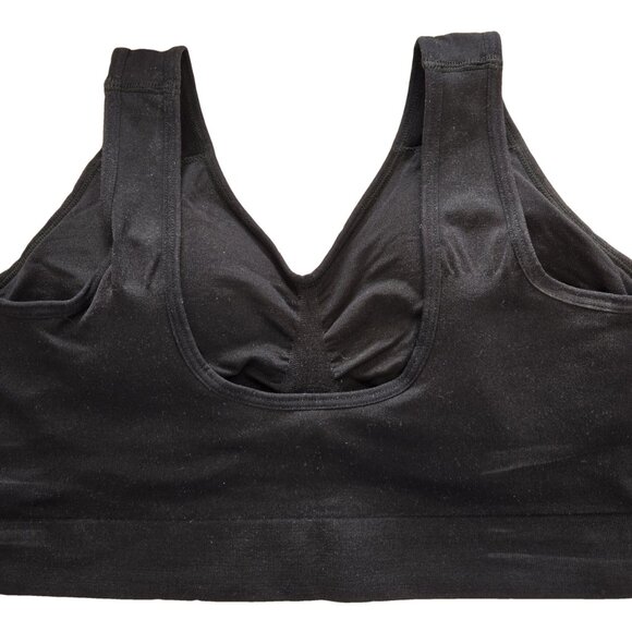 NEW Black Truekind® Everyday Throw-on Wireless Bralette XL - Picture 2 of 4